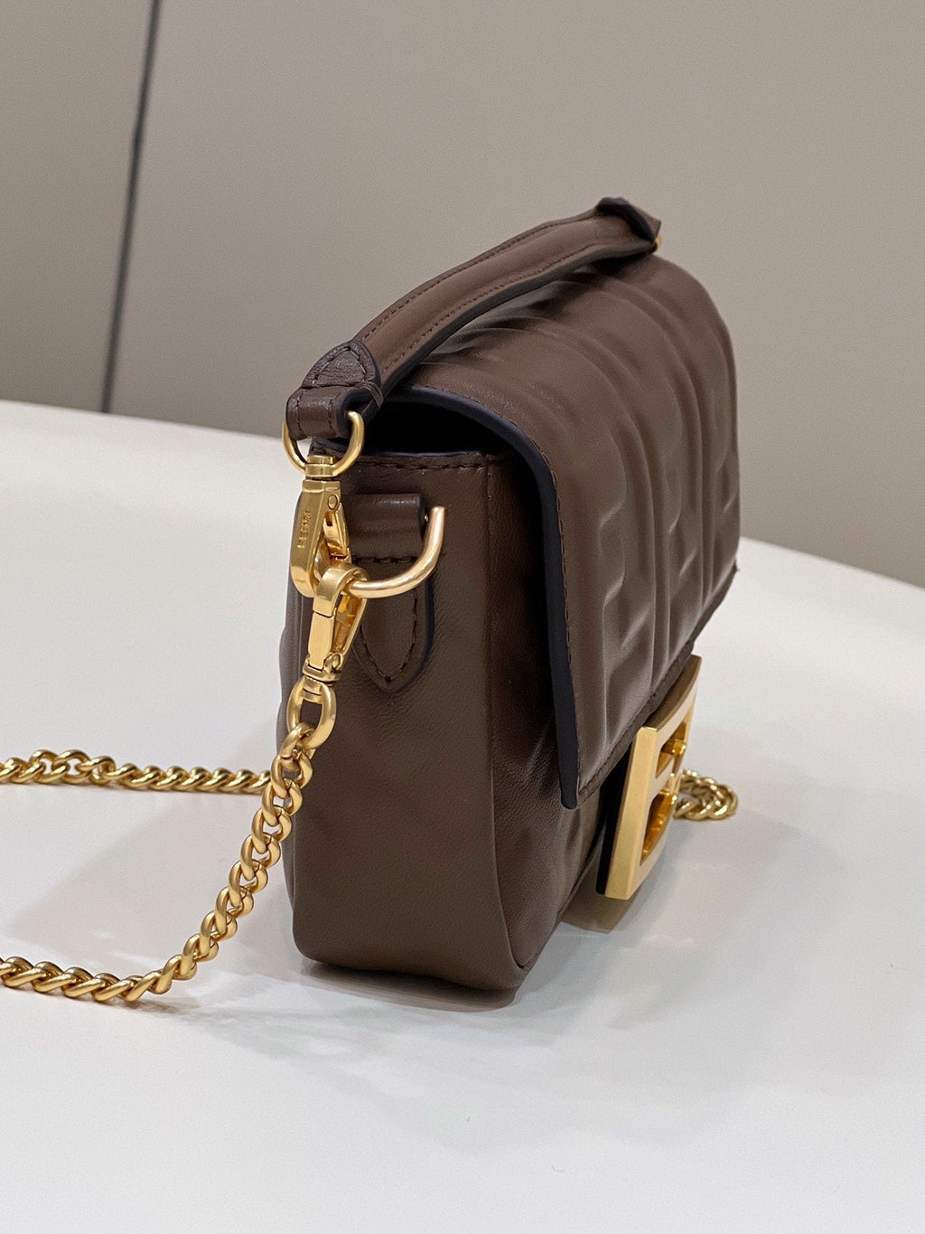 FI Baguette Brown For Women, Handbags, Shoulder And Crossbody Bags 7.5in/19cm FF 8BS017
