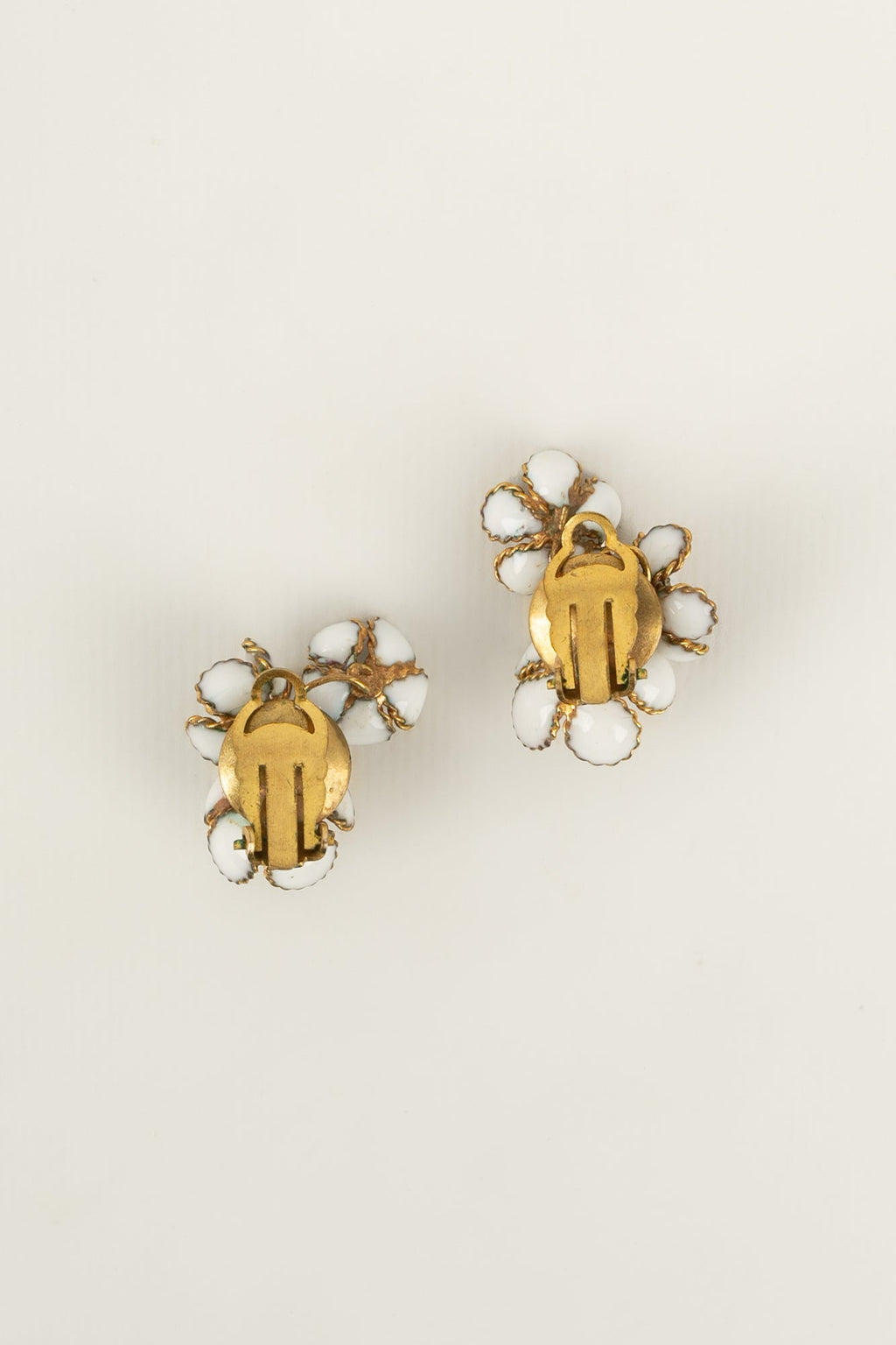 Boucles d'oreilles Gripoix ancien