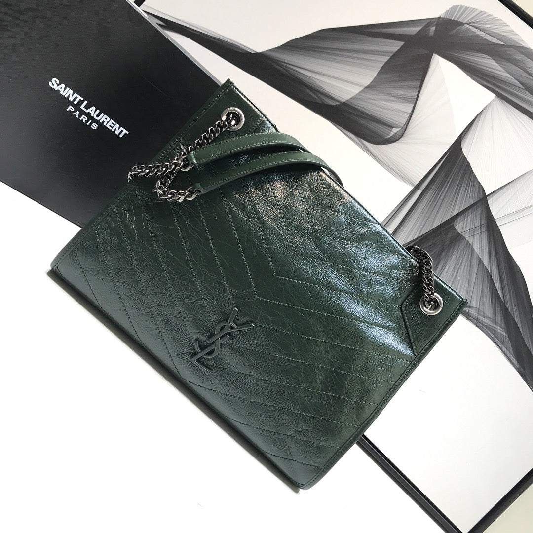 GLAMI Niki MeGLAMIum Shopping Bag Green For Women 12.6in/32cm YSL