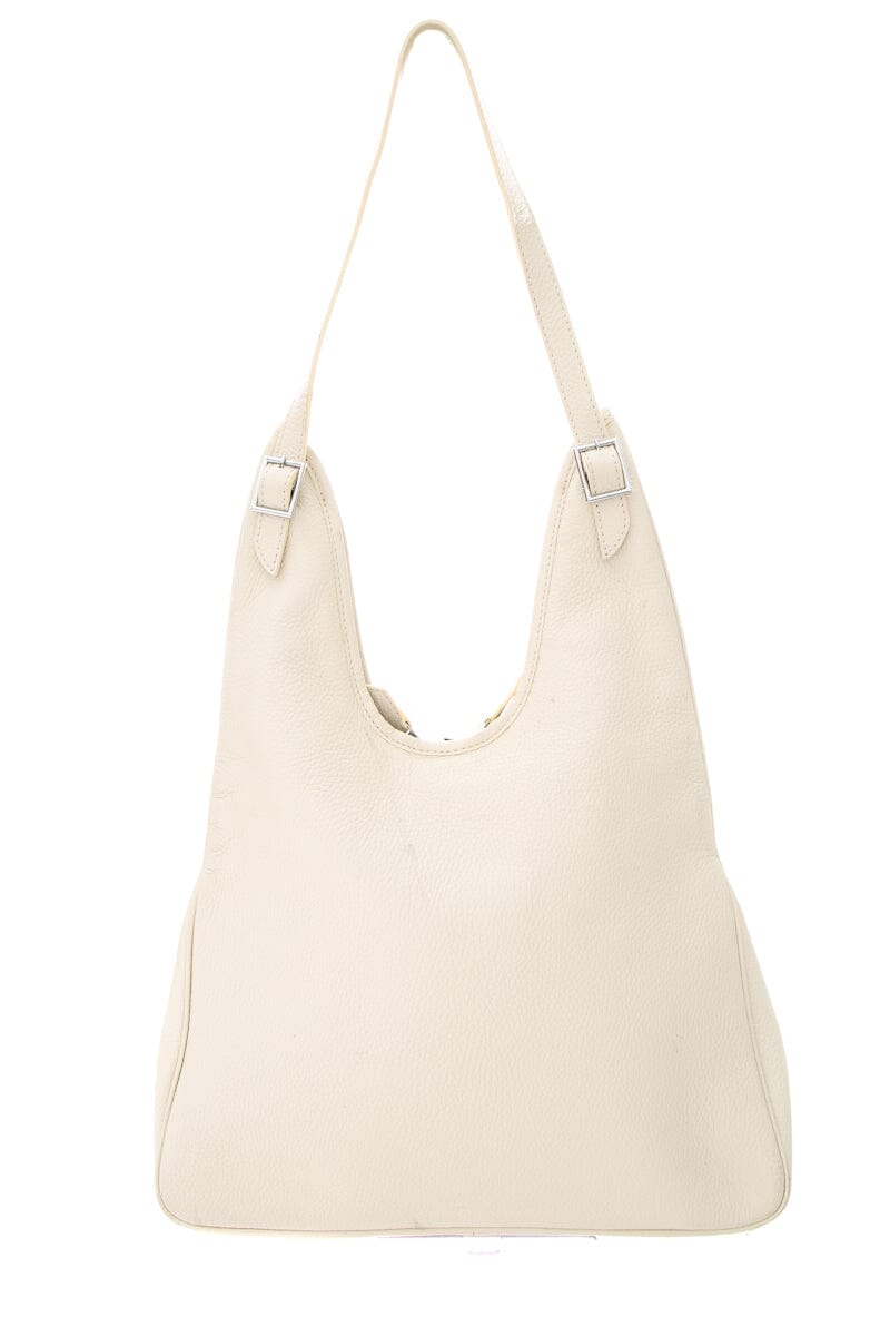 HermÃƒÆ’Ã‚Â¨s 2006 White Massai Leather Handbag