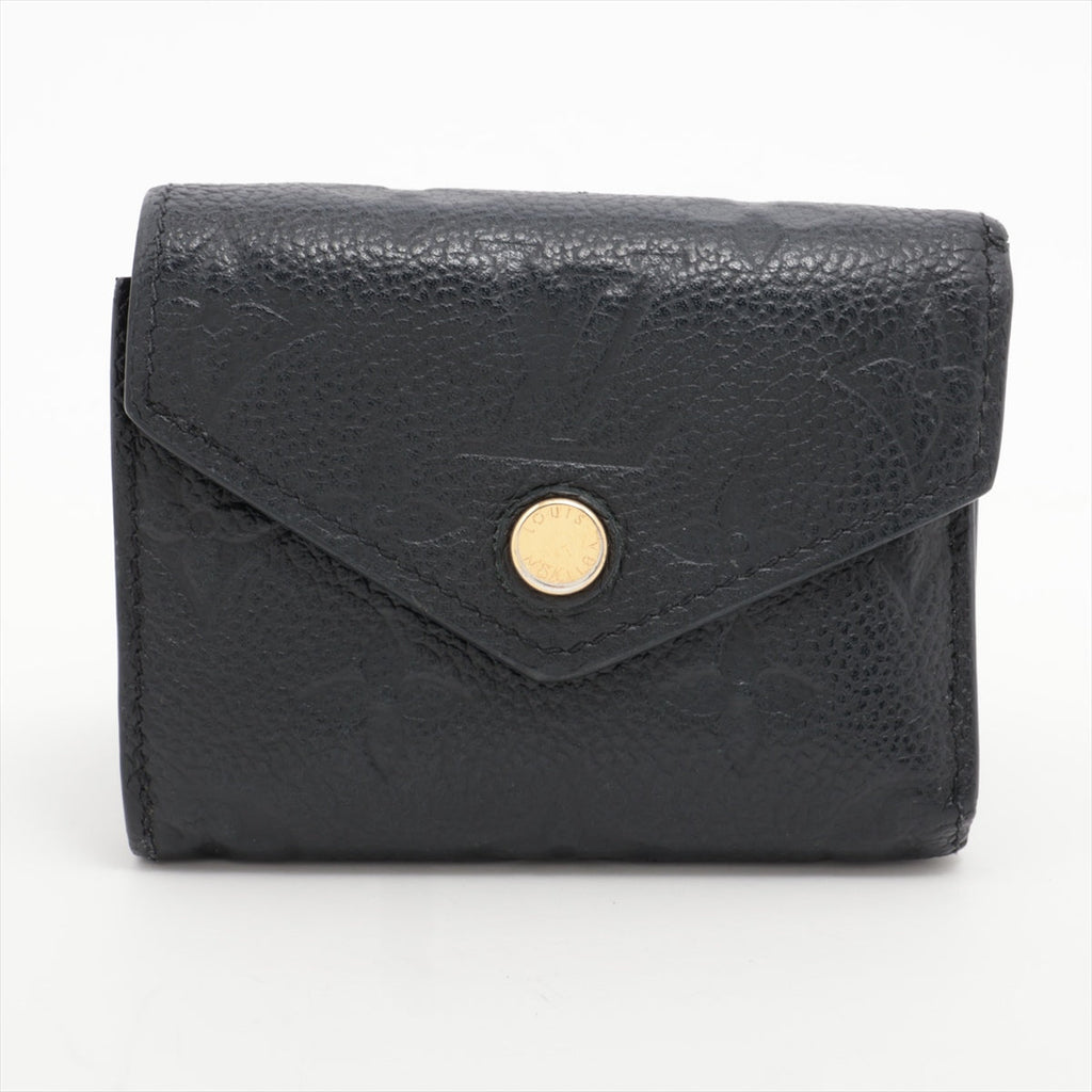 Louis Vuitton Amplant Portefolio Victoria M64060 Noir Compact Wallet