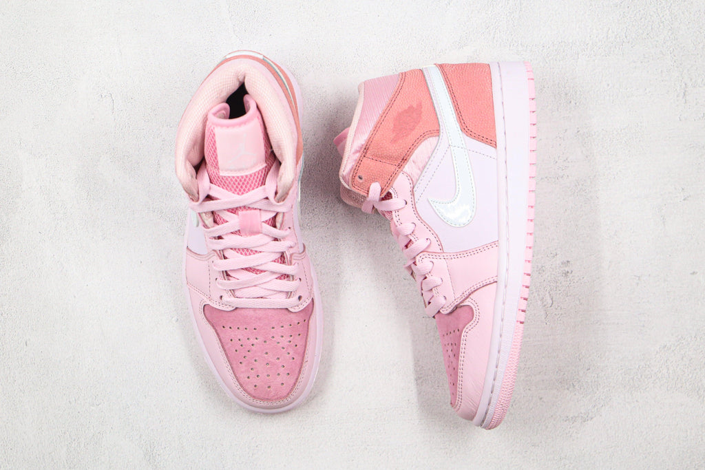 Designer Air Jordan 1 Mid" GLAMIgital Pink High Q