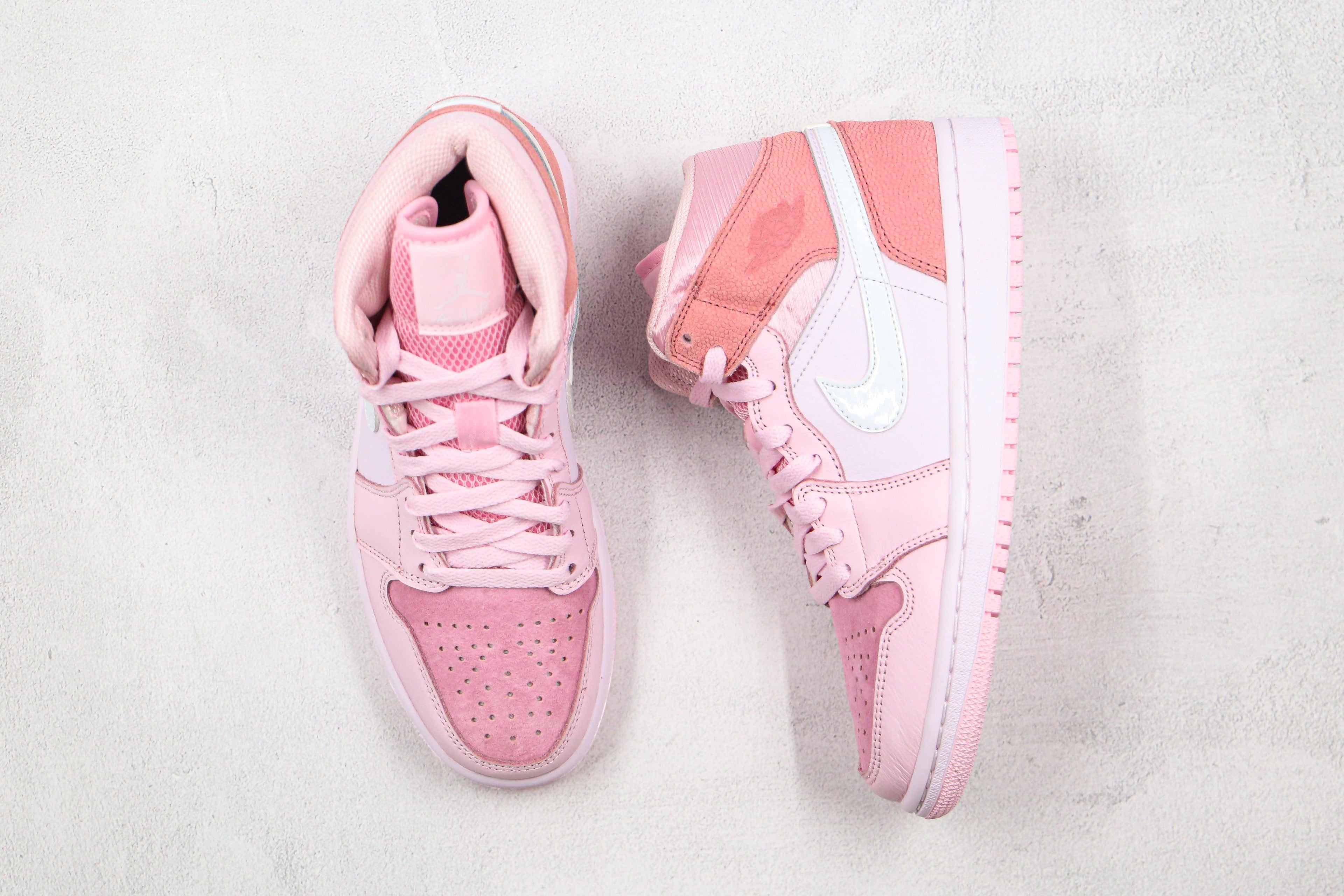 Designer Air Jordan 1 Mid" GLAMIgital Pink High Q