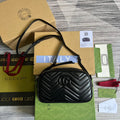 Glami Marmont Matelasse Shoulder Bag Black For Women, Women’s Bags 9.5in/24cm Glami