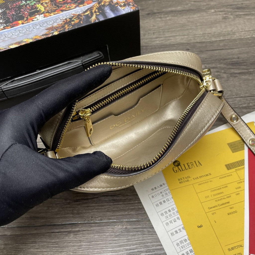 GLAMI Crossbody 3.5 Bag Gold For Women 7.5in/19cm GLAMI