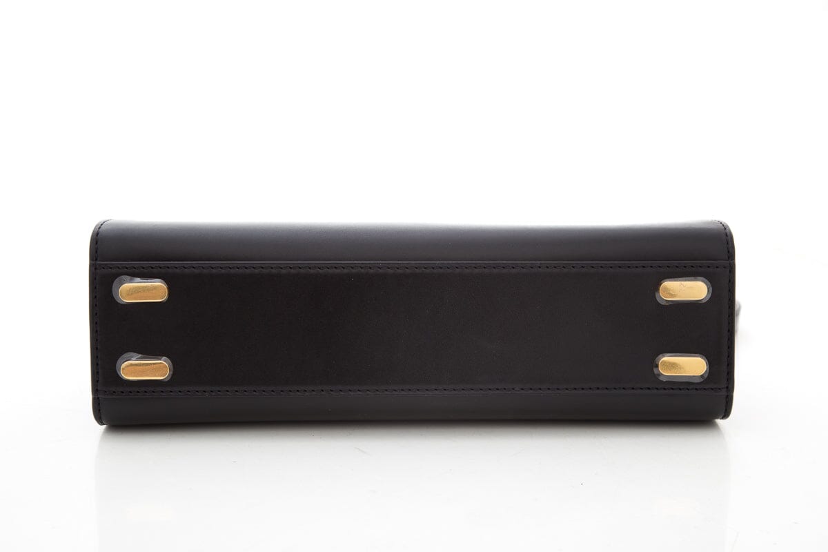 Tory Burch Black Lee Radziwill Top Handle Handbag