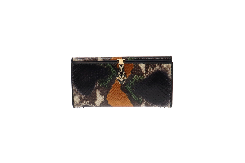 Gucci PythonTiger Head Wallet