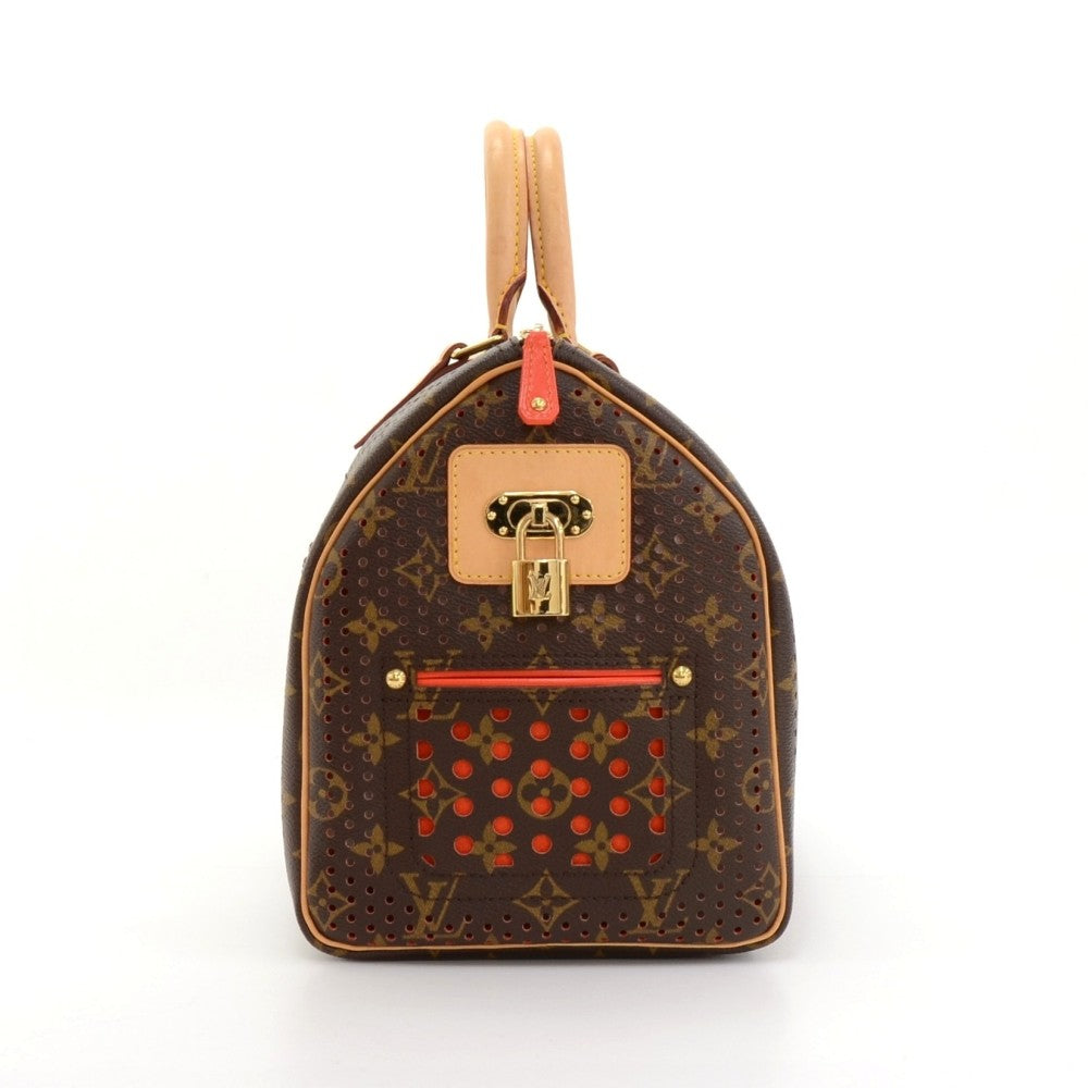 Louis Vuitto Perforated Speedy 30 Monogram Canvas Handbag - 2006 Limited Edition Bag