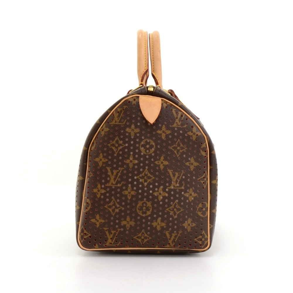 Louis Vuitto Perforated Speedy 30 Monogram Canvas Handbag - 2006 Limited Edition Bag