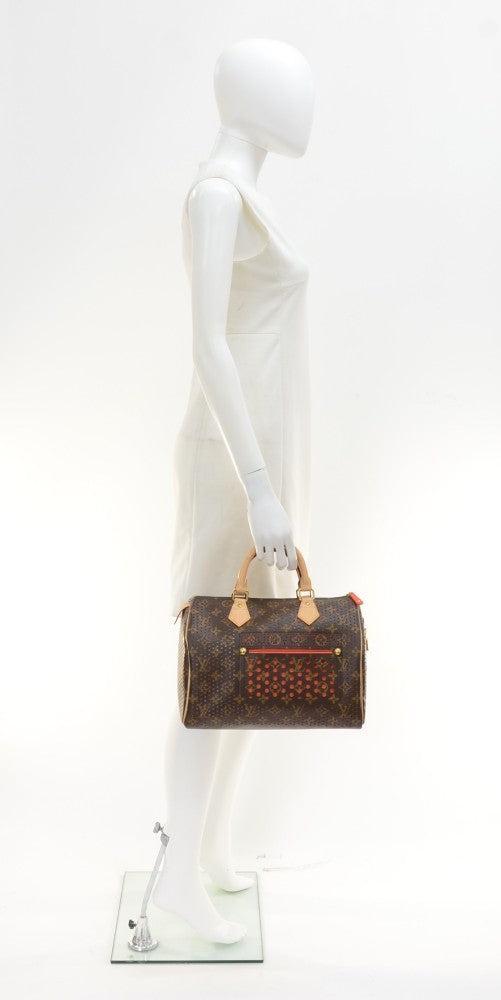 Louis Vuitto Perforated Speedy 30 Monogram Canvas Handbag - 2006 Limited Edition Bag