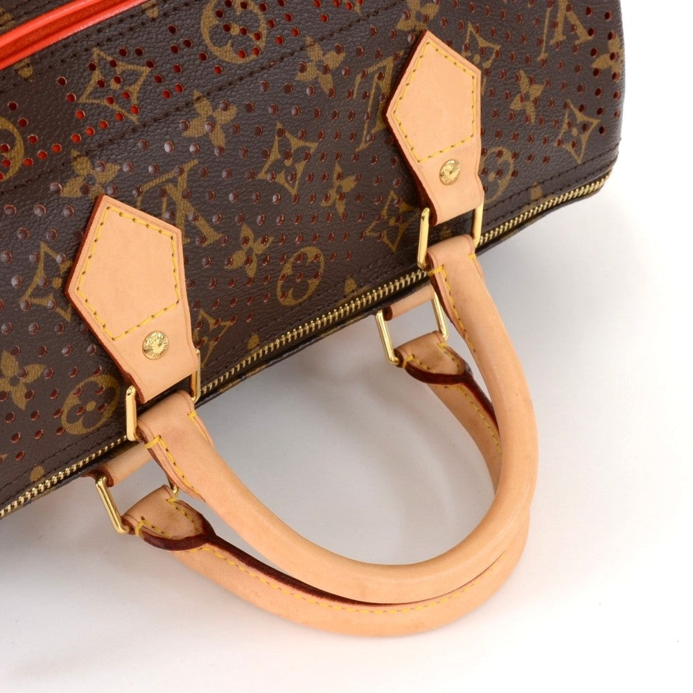 Louis Vuitto Perforated Speedy 30 Monogram Canvas Handbag - 2006 Limited Edition Bag