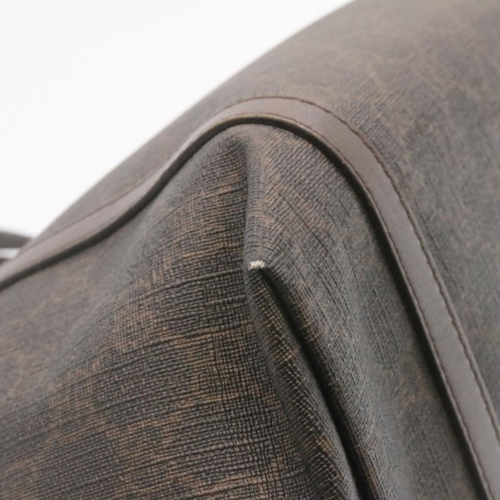 GUCCI GG Canvas Tote Bag PVC Leather Brown 336776 23085