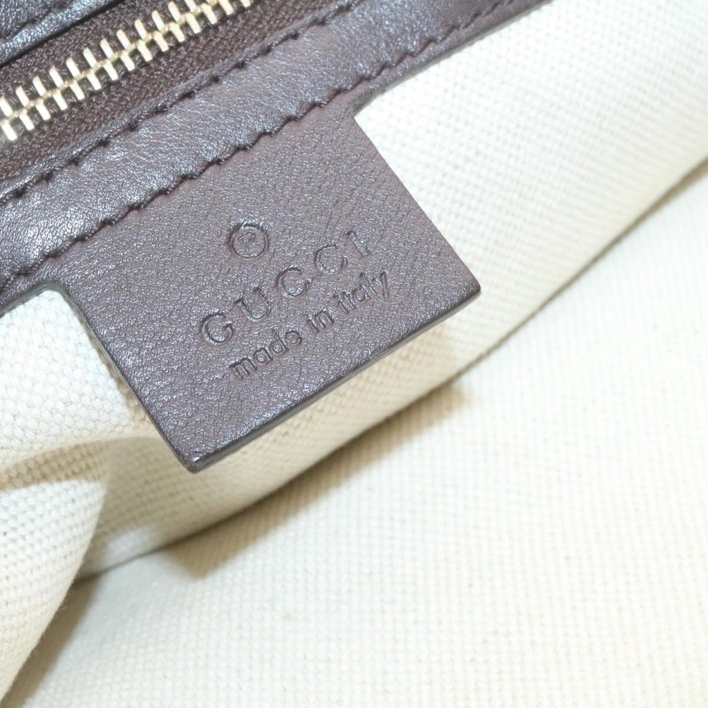 GUCCI GG Canvas Tote Bag PVC Leather Brown 336776 23085