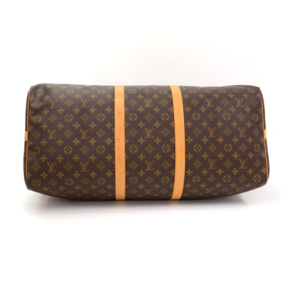 Louis Vuitto Keepall 60 Bandouliere Monogram Canvas Travel Bag
