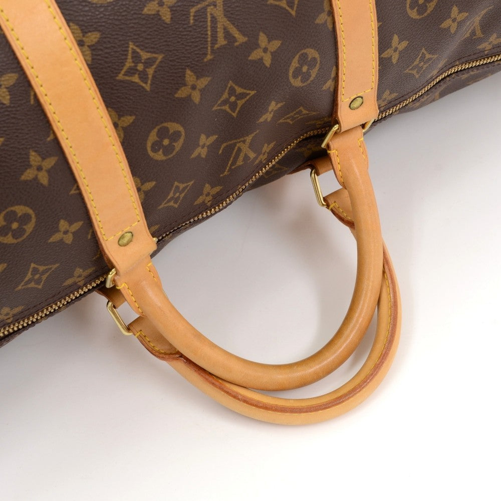 Louis Vuitto Keepall 60 Bandouliere Monogram Canvas Travel Bag