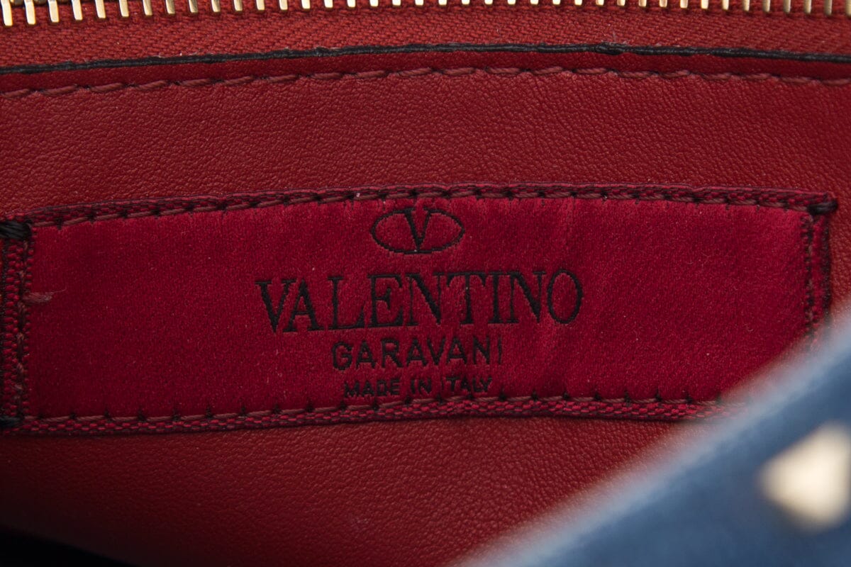 Valentino Denim Rockstud Handbag