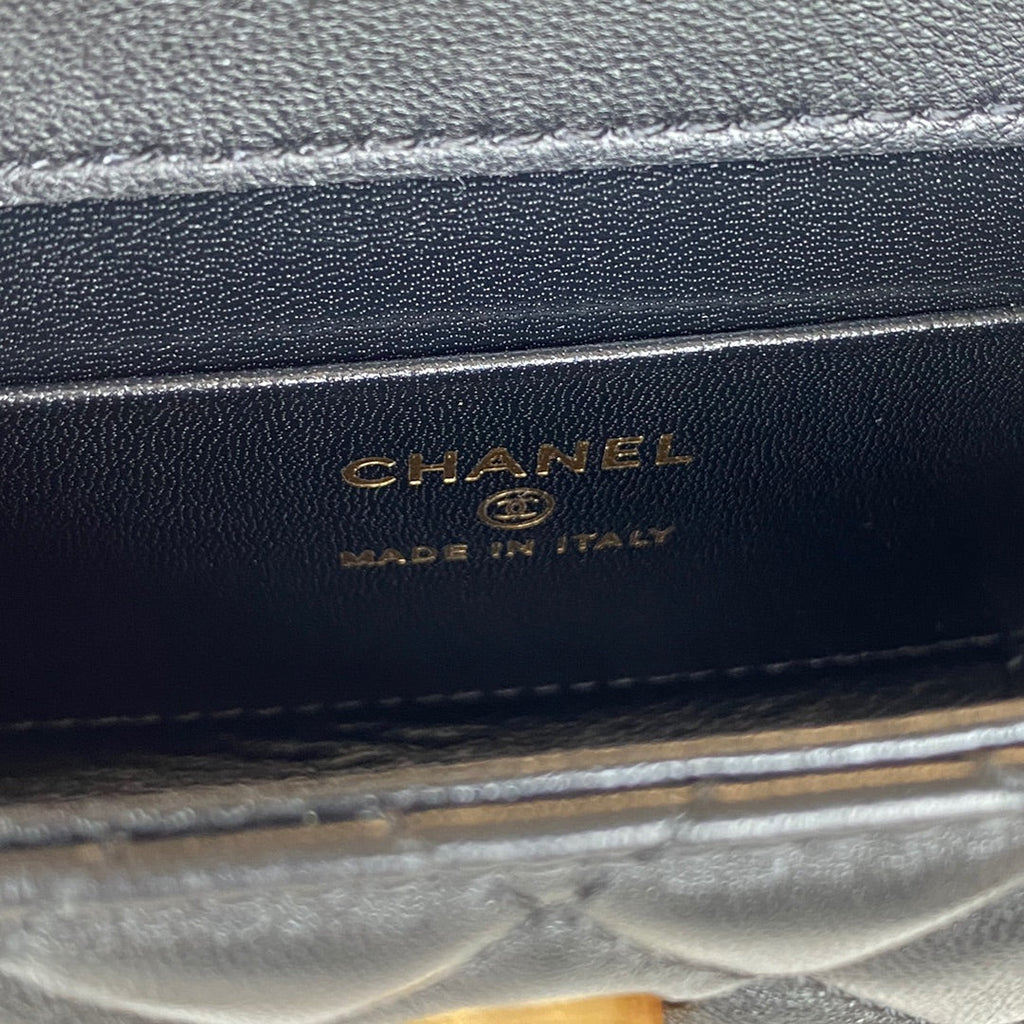 CHL Clutch With Chain Gold Hardware Black For Women, Women’s Handbags, Shoulder Bags 5.7in/14.5cm AP2945