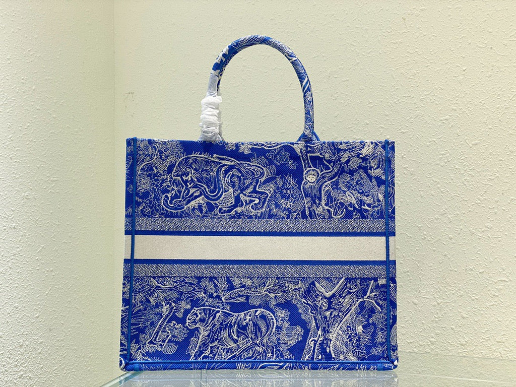GLAMI Large Book Tote Blue, For Women, WomenÃ¢â‚¬â„¢s Handbags 16.5in/42cm CD M1286ZRVJ_M808