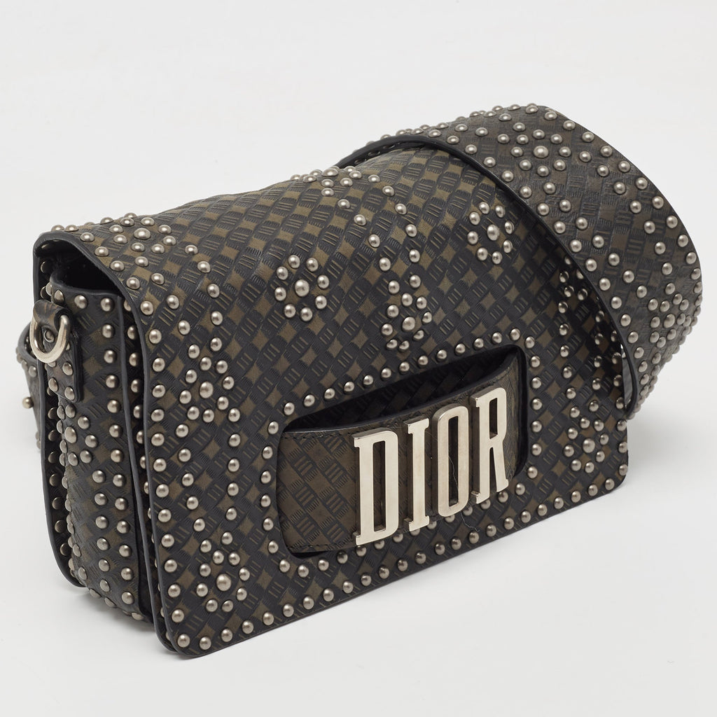 Dior  Studded Leather Medium DioREvolution J'adior Chain Bag