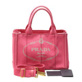 PRADA Tote Bag 1BG439 Cotton canvas pink Tote Bag Cotton canvas Canapa mini Women Used