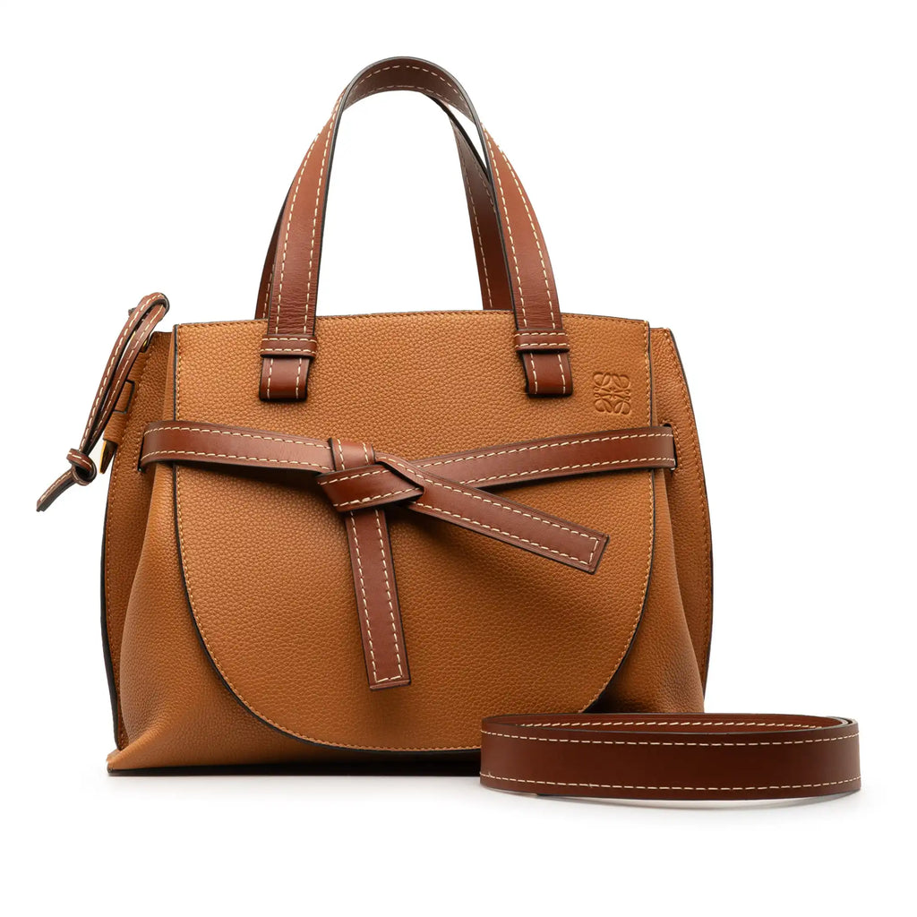 Loewe Gate Top Handle Mini Brown Calfskin
