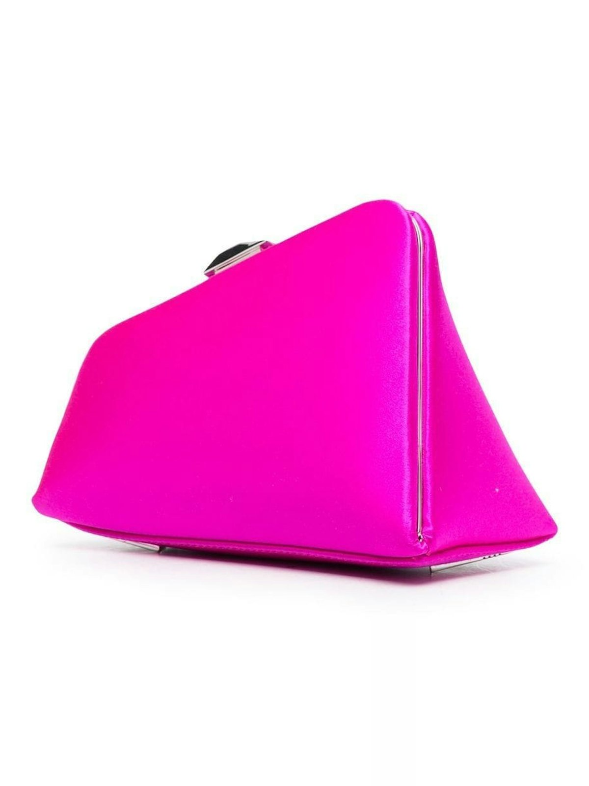 MIDNIGHT SATIN CLUTCH BAG