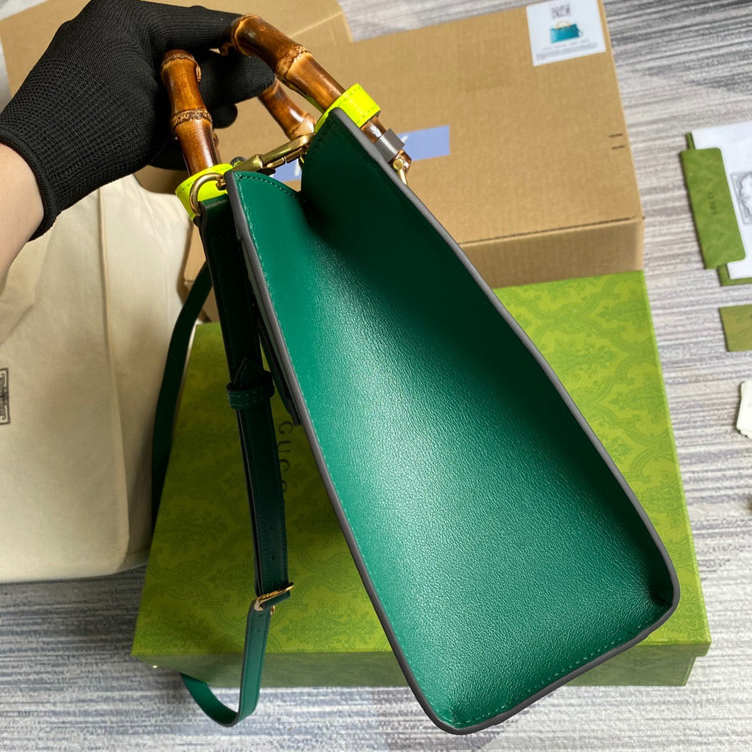 gg Diana Small Tote Bag Green For Women, Women’s Bags 11in/27cm gg ‎