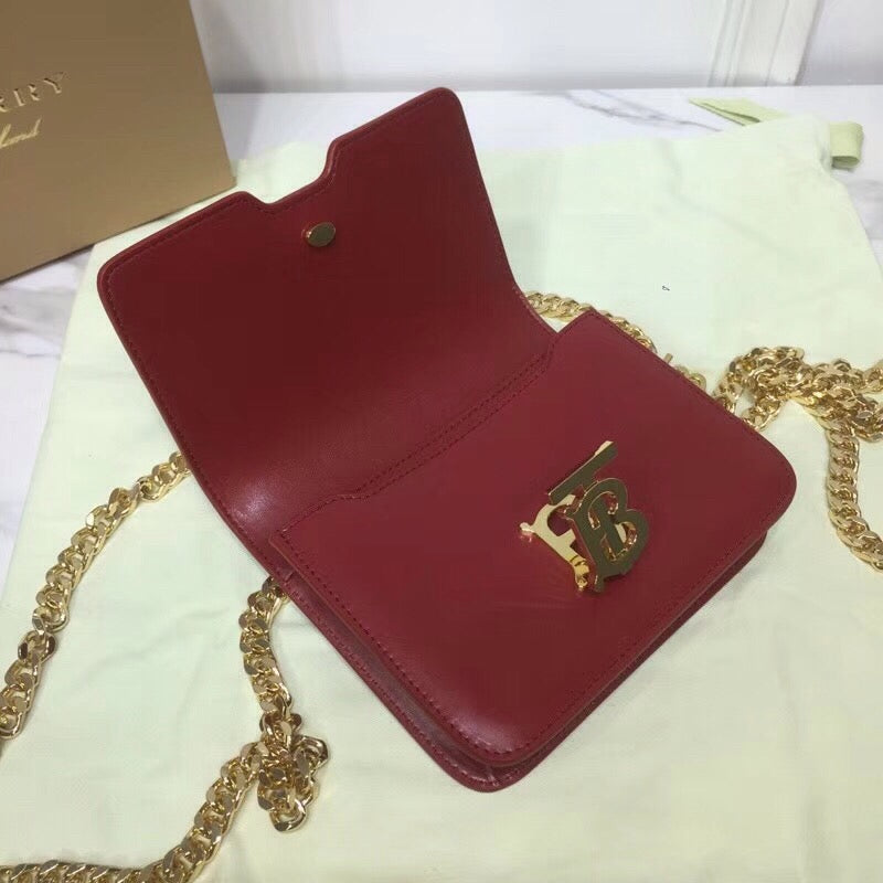 GLAMI Tb Chain Belt Bag Red For Women, Bags 6.6in/17cm