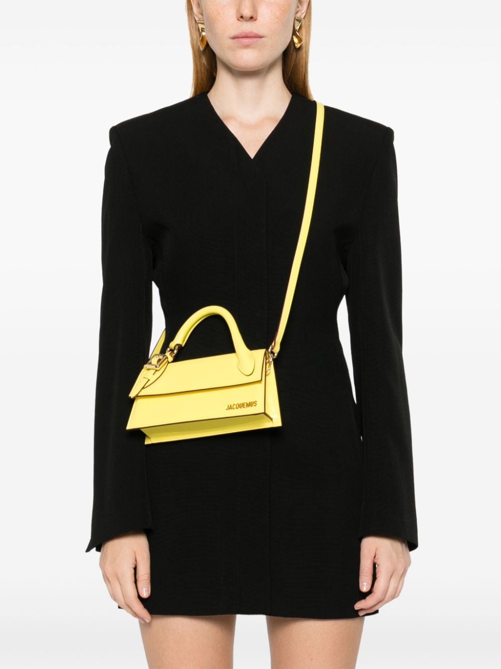 LE CHIQUITO LONG BOUCLE LEATHER HANDBAG