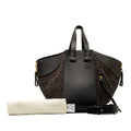 Loewe Anagram Hammock Bag Small Brown Canvas