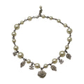 Chanel Vintage Pearl Charm Choker Necklace