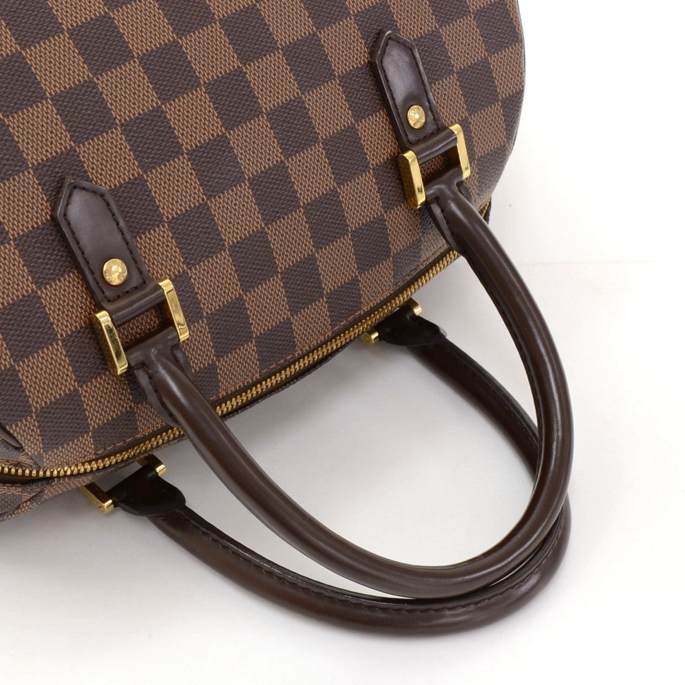 Louis Vuitto Ribera MM Damier Ebene Canvas Handbag
