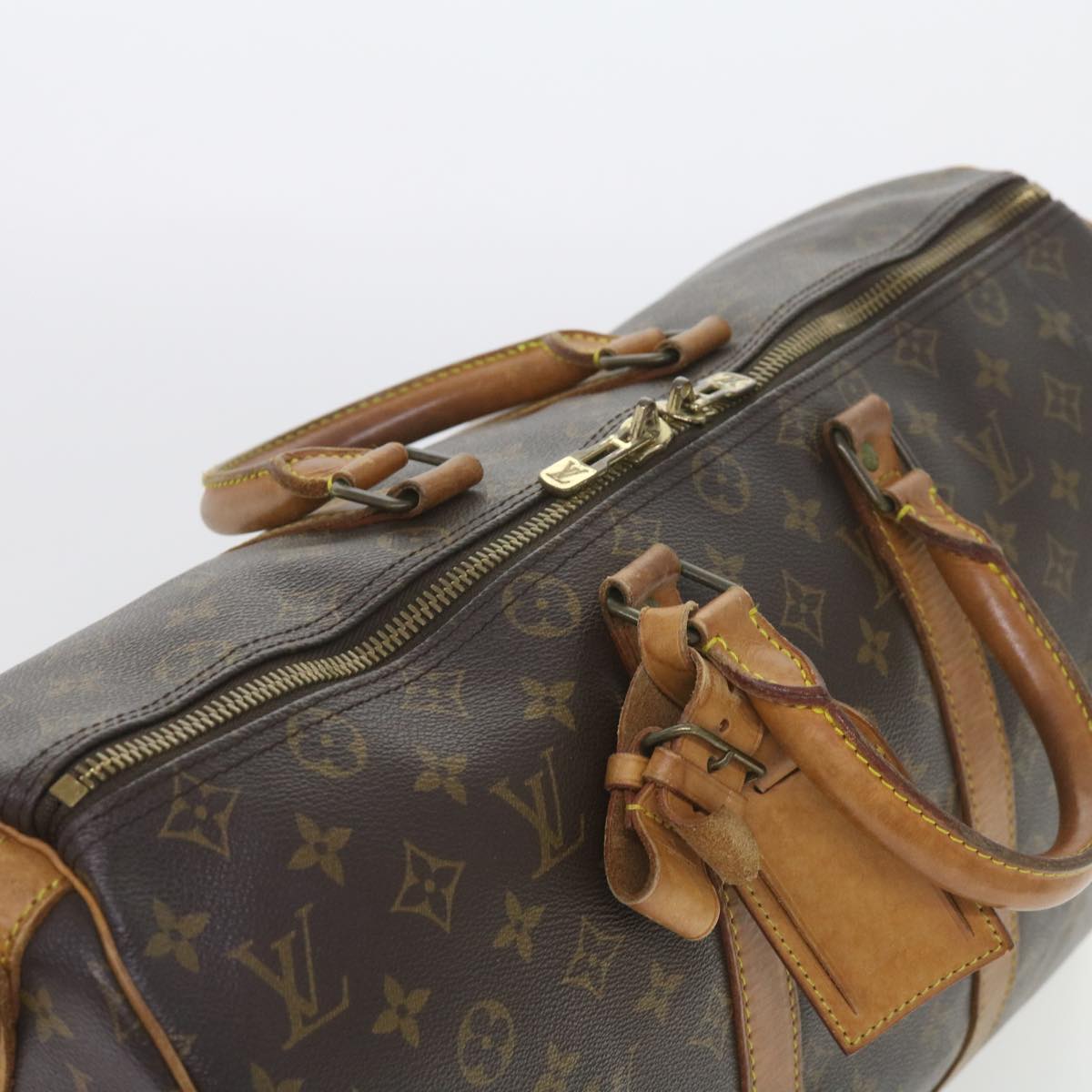Louis Vuitton Keepall Bandouliere 55  Canvas Travel Bag ()
