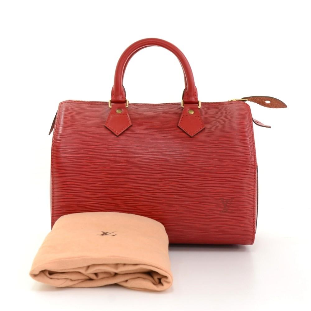 Louis Vuitto Speedy 25 Epi Leather Handbag