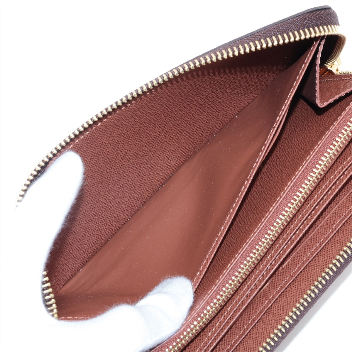 Louis Vuitton monogram zipper wallet M42616 round zipper wallet   responsiveness