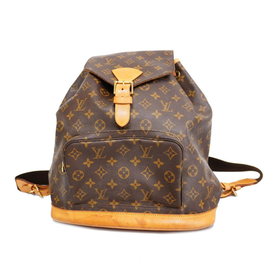 Louis Vuitton Montsouris Gm  Canvas Backpack Bag ()