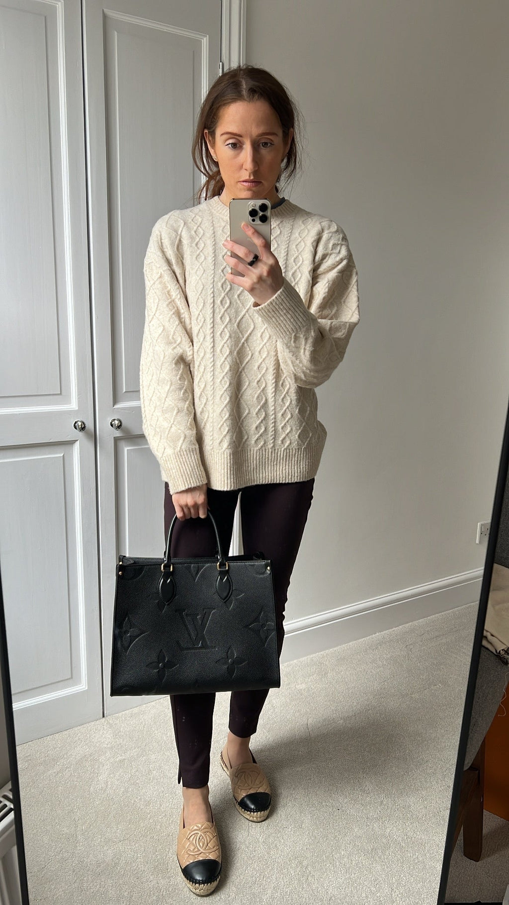 Louis Vuitton On the Go MM Black Empreinte (RRP £2,250)