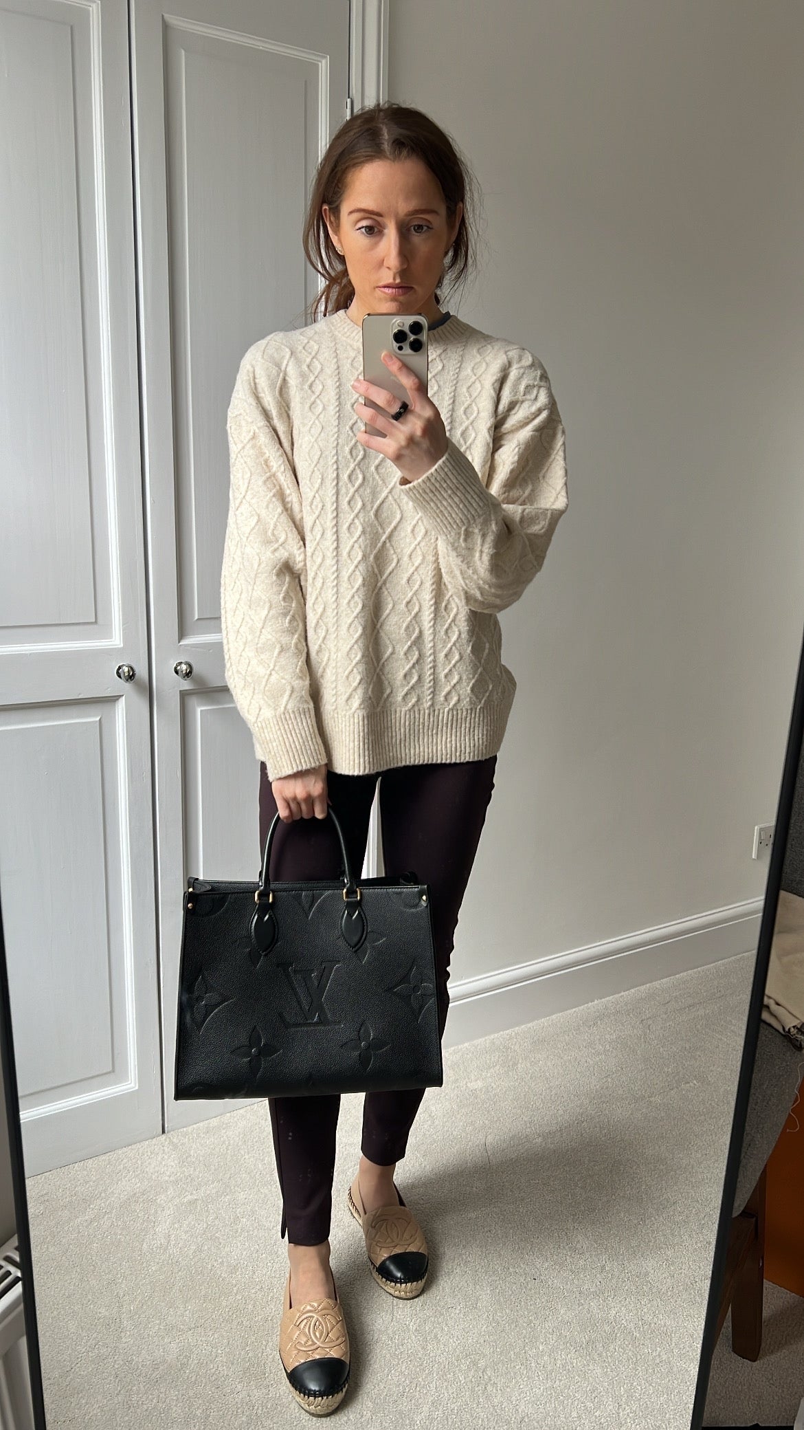 Louis Vuitton On the Go MM Black Empreinte (RRP £2,250)