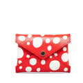 Red Louis Vuitton x Yayoi Kusama Small Epi Kirigami Pouch