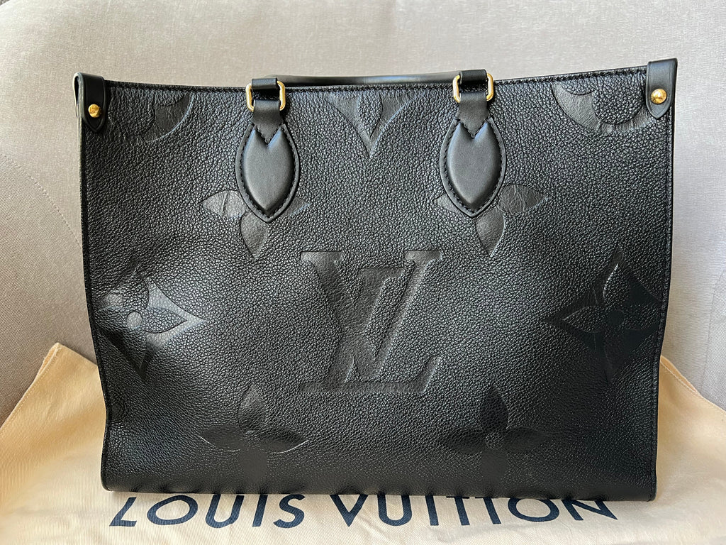 Louis Vuitton On the Go MM Black Empreinte (RRP £2,450)