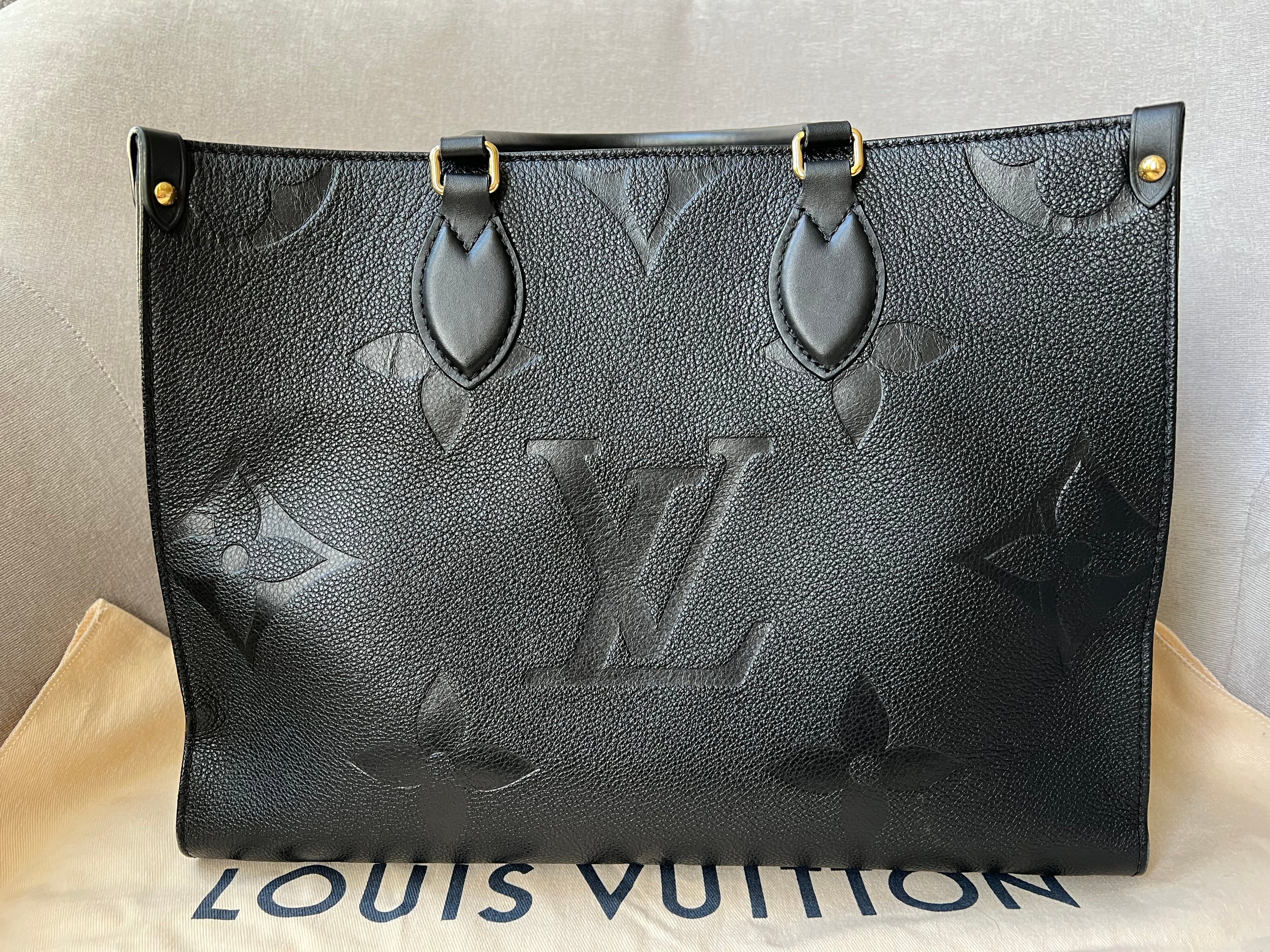 Louis Vuitton On the Go MM Black Empreinte (RRP £2,450)