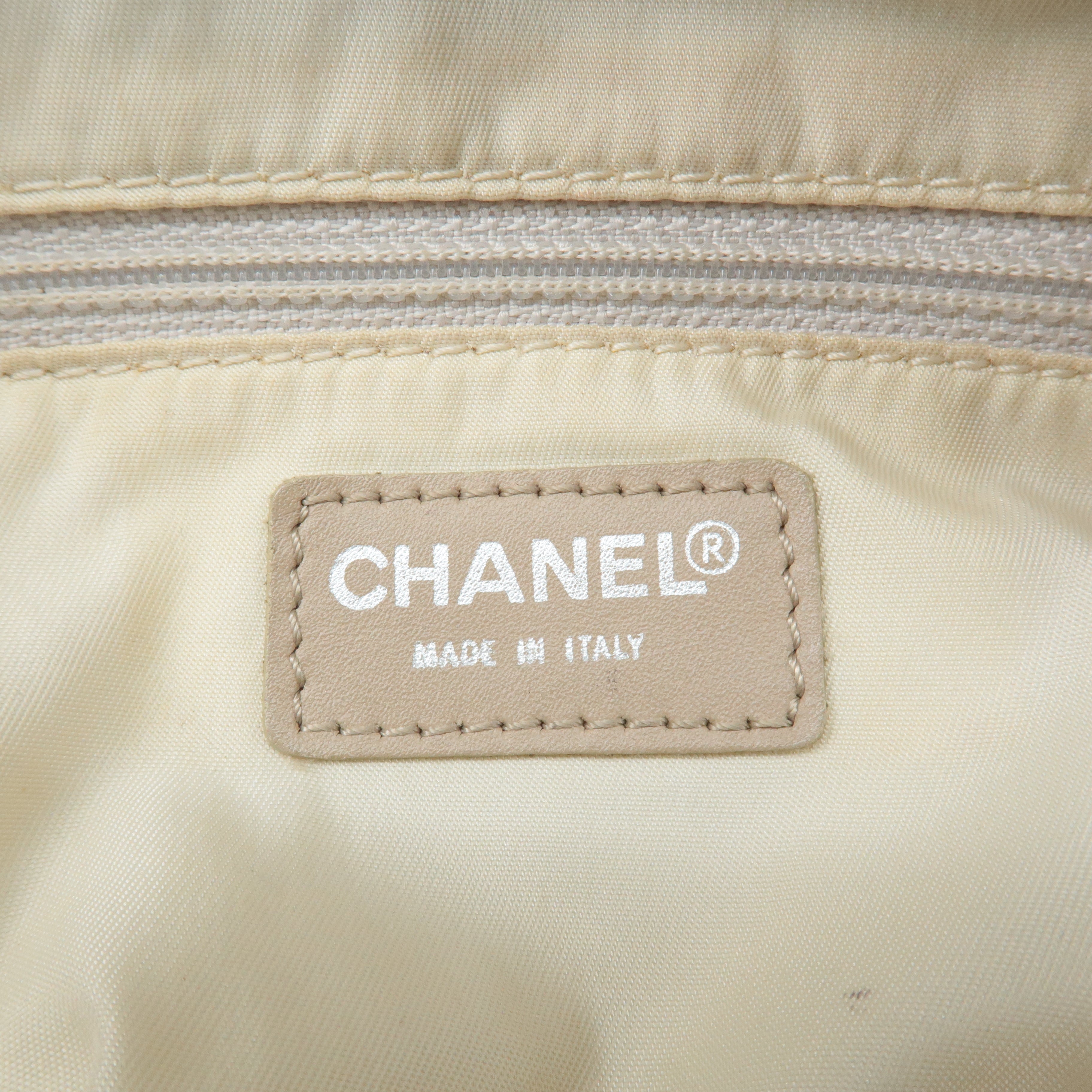 CHANEL New Travel Line Nylon Jacquard Leather Mini Bag A15828