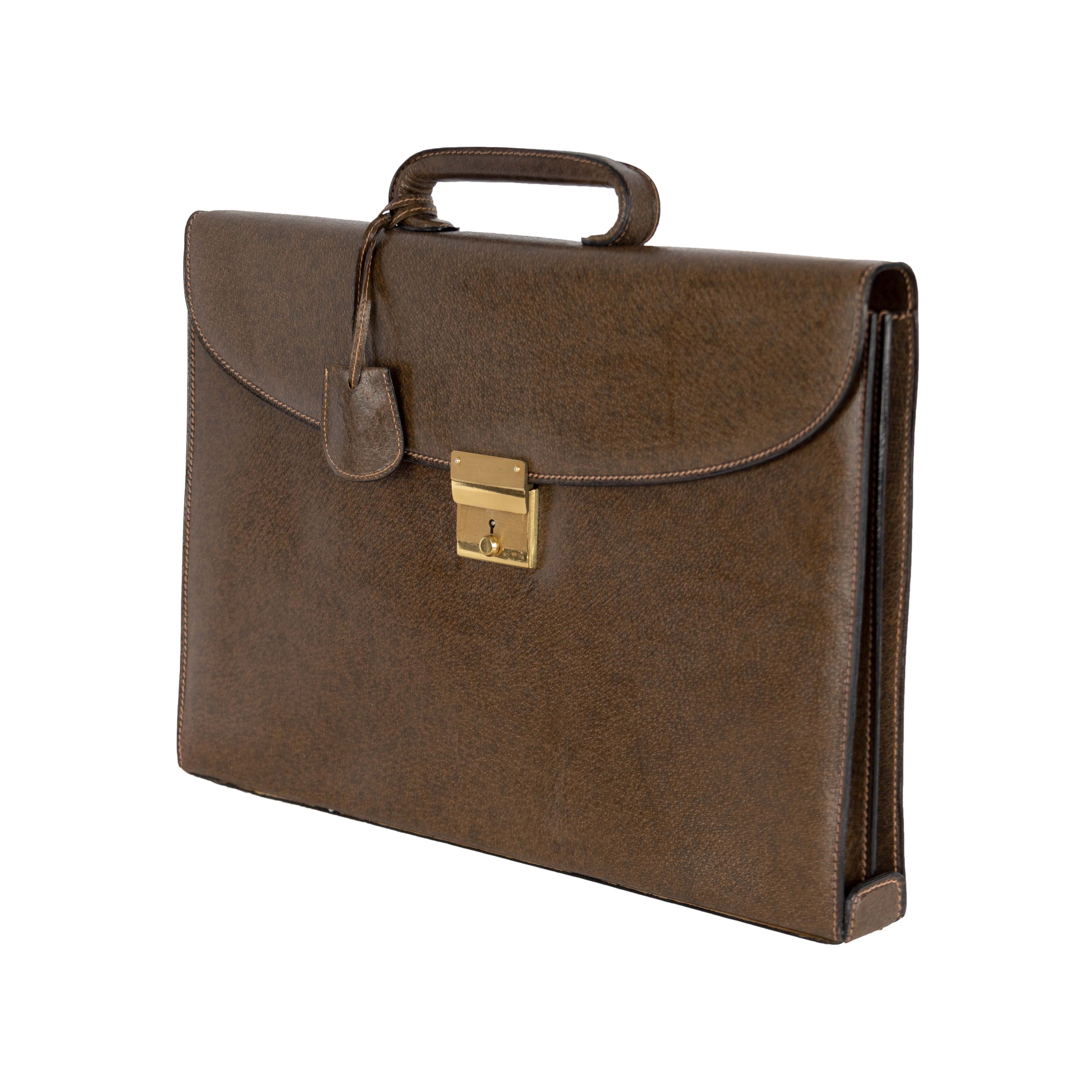Gucci Vintage Leather Briefcase - '90s