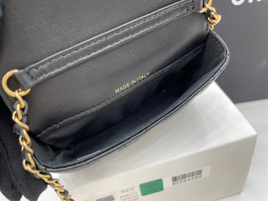 CHLMini Flap Bag Black For Women, Women’s Bags 7.5in/19cm