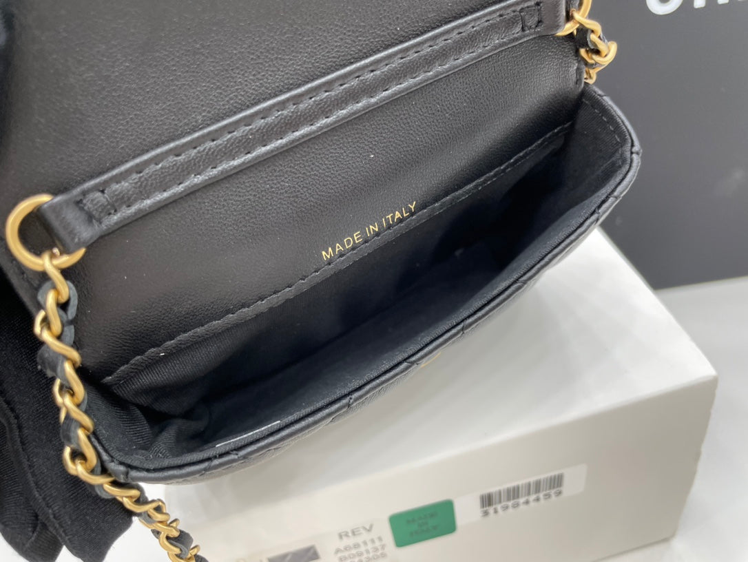 CHLMini GlamIap Bag Black For Women Bags 7.5in/19cm