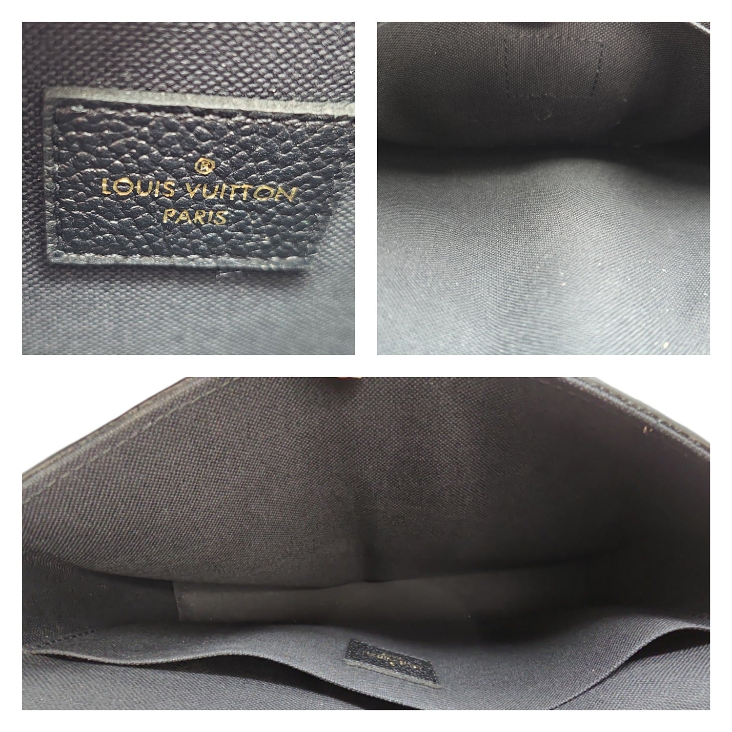 Louis Vuitton Monogram Empreinte Felicie Pochette with Zip Insert