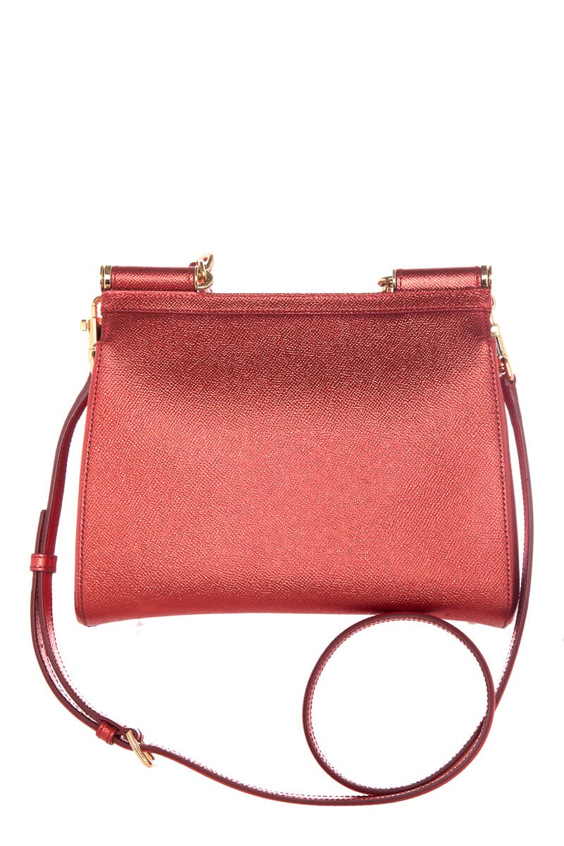 Dolce & Gabbana Dauphine Red Iridescent Handbag