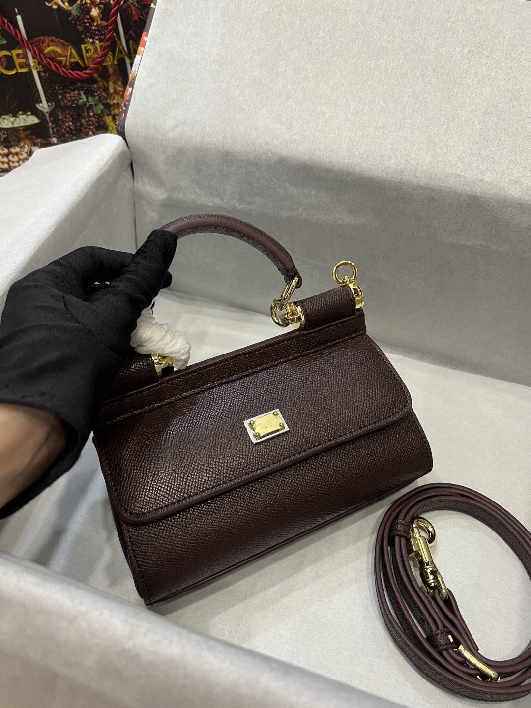GLAMI Small Sicily Bag In Dauphine Purple For Women 7.5in/19cm GLAMI GLAMI7116A10018M073