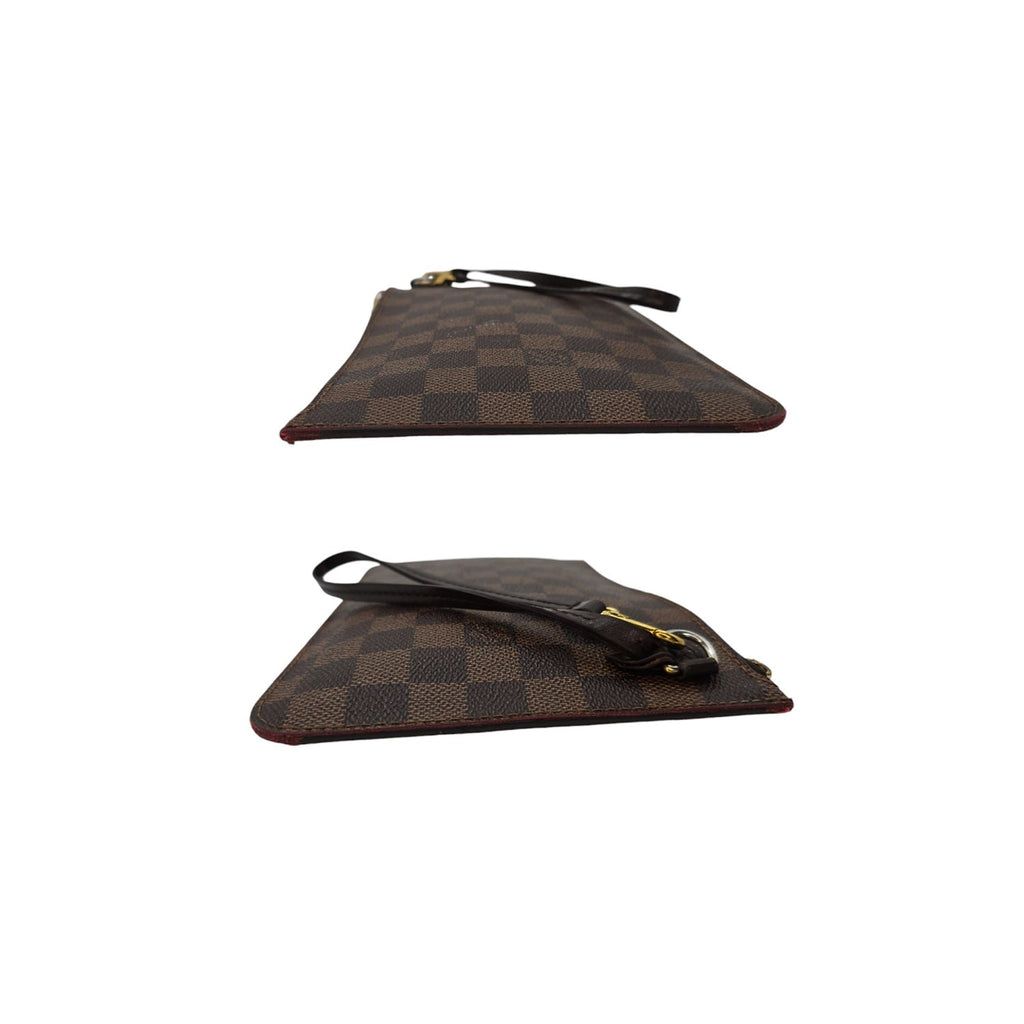 Louis Vuitton Damier Ebene Neverfull Pochette Wristlet