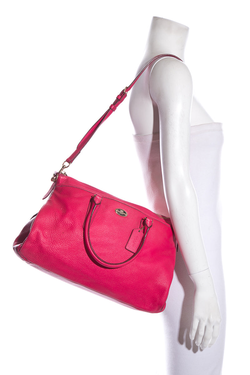 Coach Hot Pink Morgan Satchel Handbag